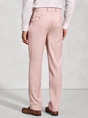 Brook Taverner Pink Textured Occasion Suit Trousers - Image 2 of 2