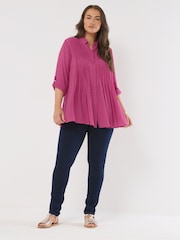 Rosa - Blusa Evans Pintuck - Imagem 2 de 5