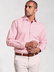 Brook Taverner Herringbone Stretch Long Sleeve Shirt - صورة 1 من 5