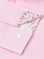 Brook Taverner Herringbone Stretch Long Sleeve Shirt - صورة 5 من 5
