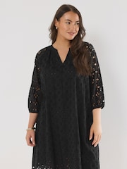 Evans 100% Cotton Broidery Swing Dress - Image 2 of 5
