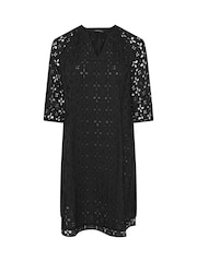 Evans 100% Cotton Broidery Swing Dress - Image 5 of 5
