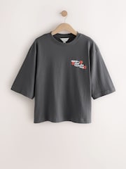 Grey Sugar and Spice Graphic Slogan Short Sleeve T-Shirt - Image 1 of 4