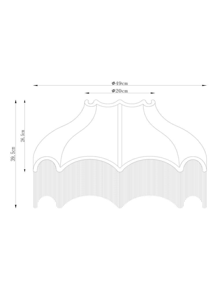 Green Arabella Easy Fit Pendant Lamp Shade - Image 2 of 2 Green Arabella Easy Fit Pendant Lamp Shade - Image 2 of 2
