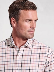 Brook Taverner Pink Tattersall Check 100% Cotton Shirt - Image 3 of 6
