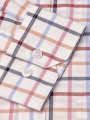 Brook Taverner Pink Tattersall Check 100% Cotton Shirt - Image 6 of 6