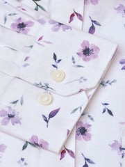 Brook Taverner Purple Watercolour Shirt - Image 3 of 4