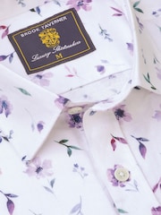 Brook Taverner Purple Watercolour Shirt - Image 4 of 4