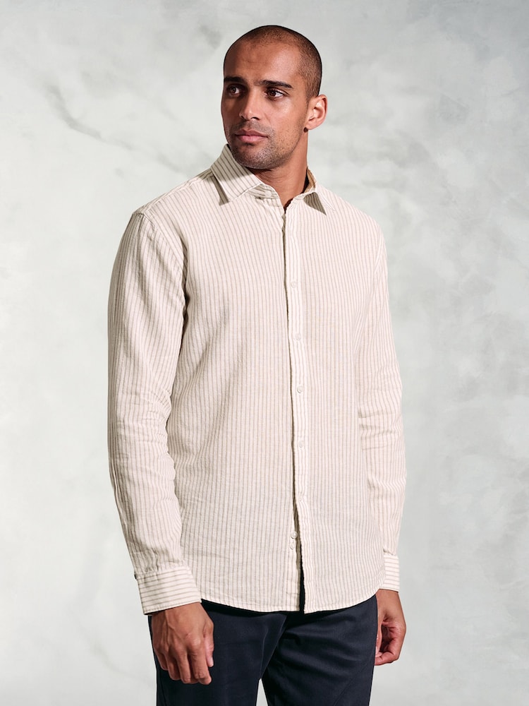 Camisa de linho Brook Taverner Pure 100% - Imagem 1 de 4