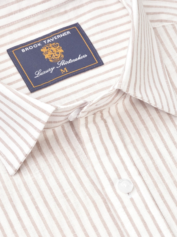 Camisa de linho Brook Taverner Pure 100% - Imagem 4 de 4
