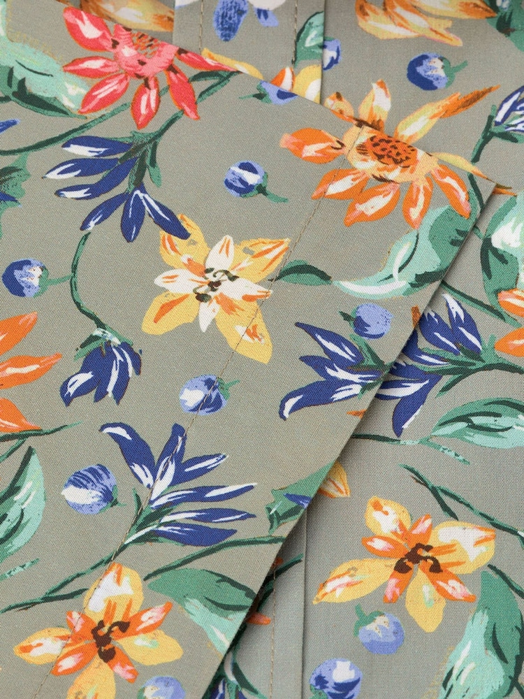 Brook Taverner Green Tropical Print Shirt - Image 4 of 4