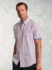 Brook Taverner White Portofino 100% Cotton Shirt - Image 1 of 4