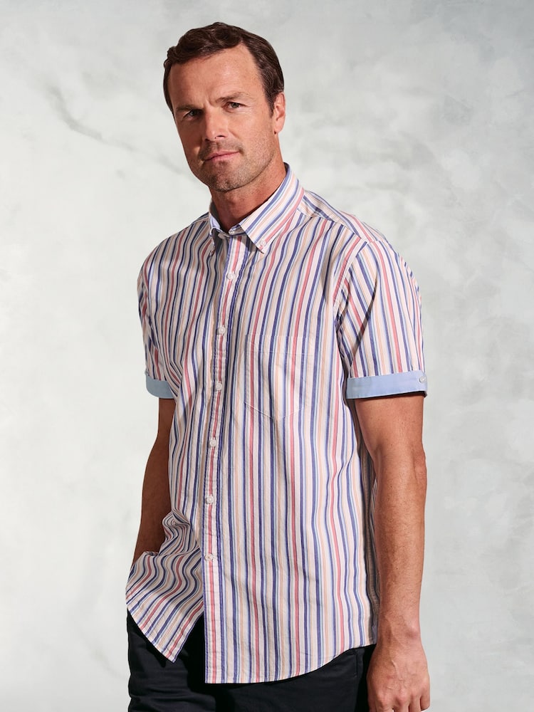 Brook Taverner White Portofino 100% Cotton Shirt - Image 1 of 4