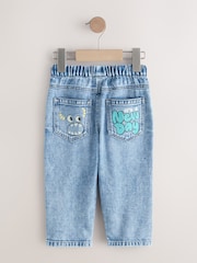 Mid Blue Denim Monster Graffiti Jeans (3mths-7yrs) - Image 6 of 8