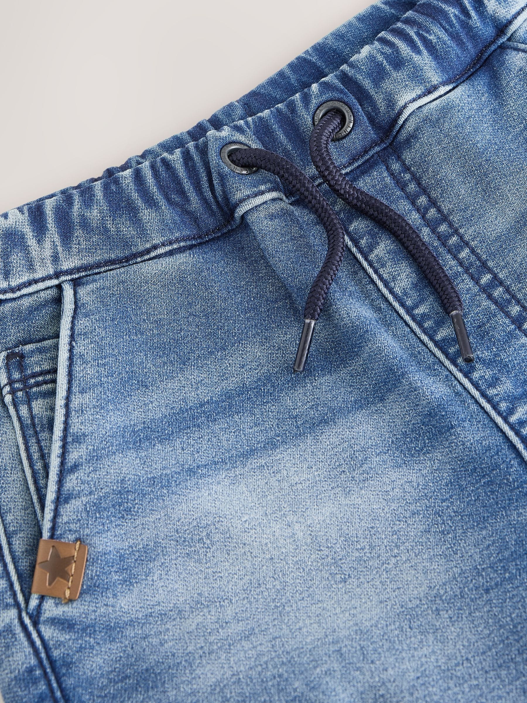 Buy Mid Blue Comfort Stretch Wide Cargo Jeans (3mths-7yrs) from