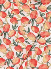 Brook Taverner Orange Slub Print 100% Cotton Shirt - Image 4 of 4