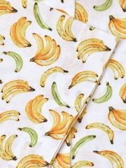 Brook Taverner Yellow Slub Print 100% Cotton Shirt - Image 4 of 4