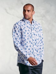 Brook Taverner Blue Watercolour Shirt - Image 1 of 4