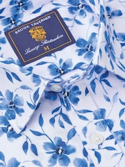 Brook Taverner Blue Watercolour Shirt - Image 3 of 4