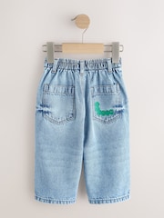 دنيم أزرق متوسط - جينز برجل واسعة (3 أشهر-7 سنوات) - صورة 2 من 4