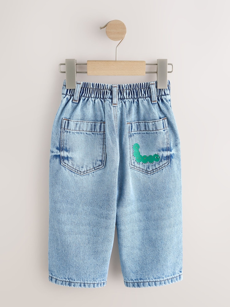 دنيم أزرق متوسط - جينز برجل واسعة (3 أشهر-7 سنوات) - صورة 2 من 4