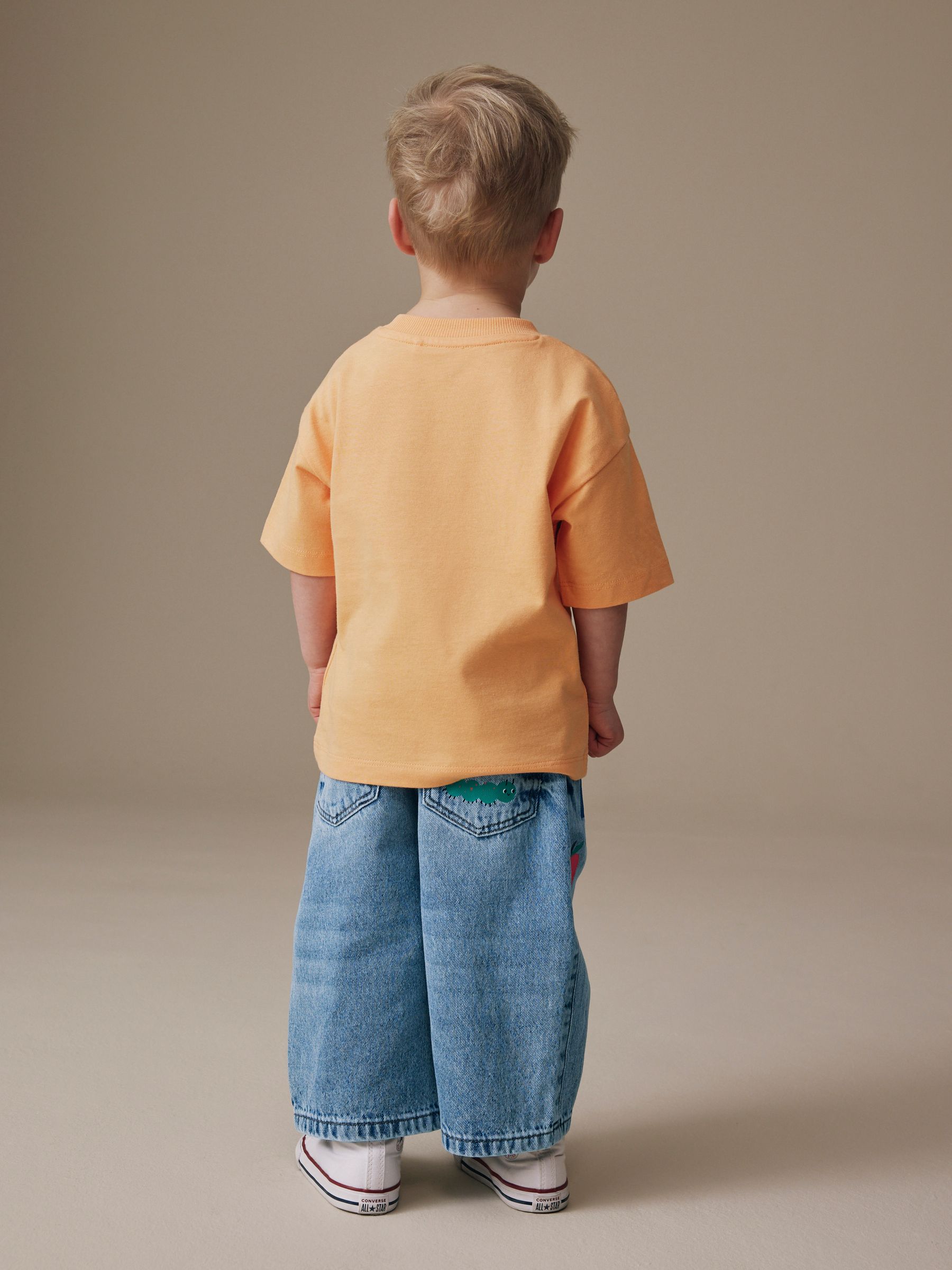 Buy Mid Blue Woodland Character Wide Fit Jeans (3mths-7yrs) from