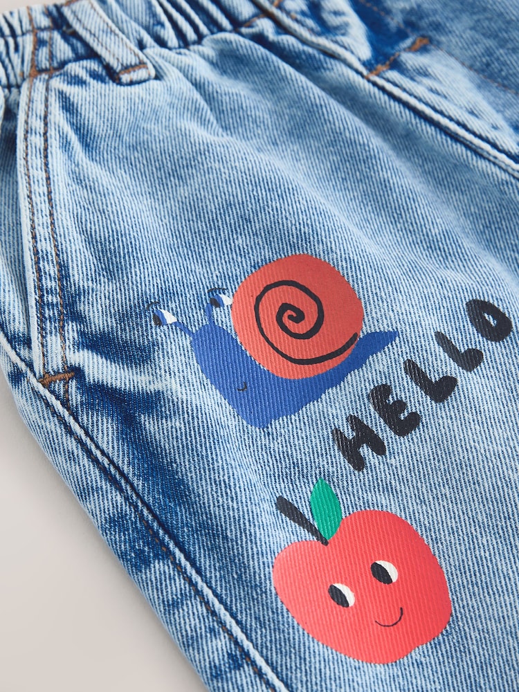 دنيم أزرق متوسط - جينز برجل واسعة (3 أشهر-7 سنوات) - صورة 4 من 4