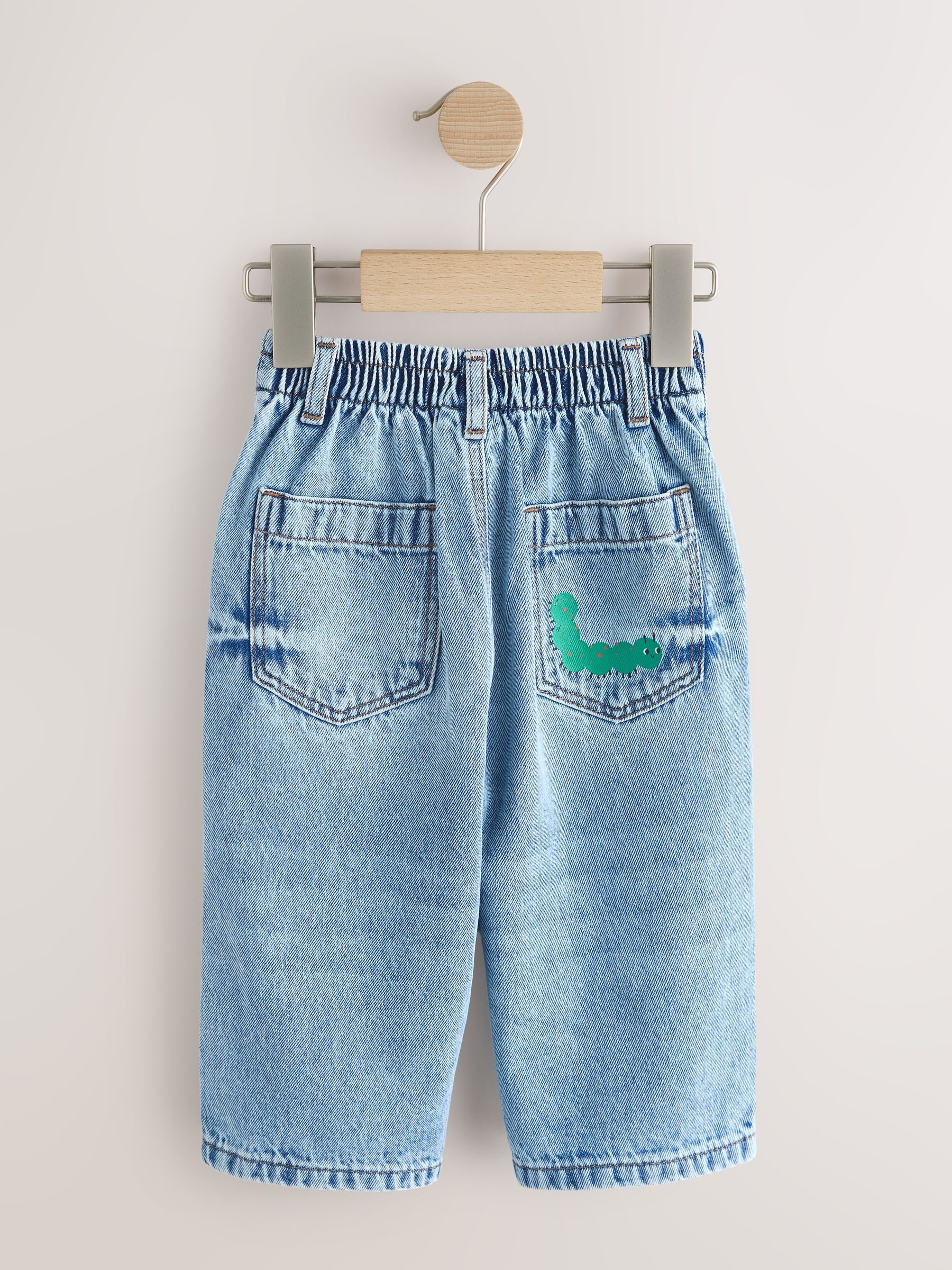 パンツ auraleeLAMASHETLANDWOOLTWEEDSLACKSsize 3 Buy Mid Blue Woodland Character Wide Fit Jeans (3mths-7yrs) from