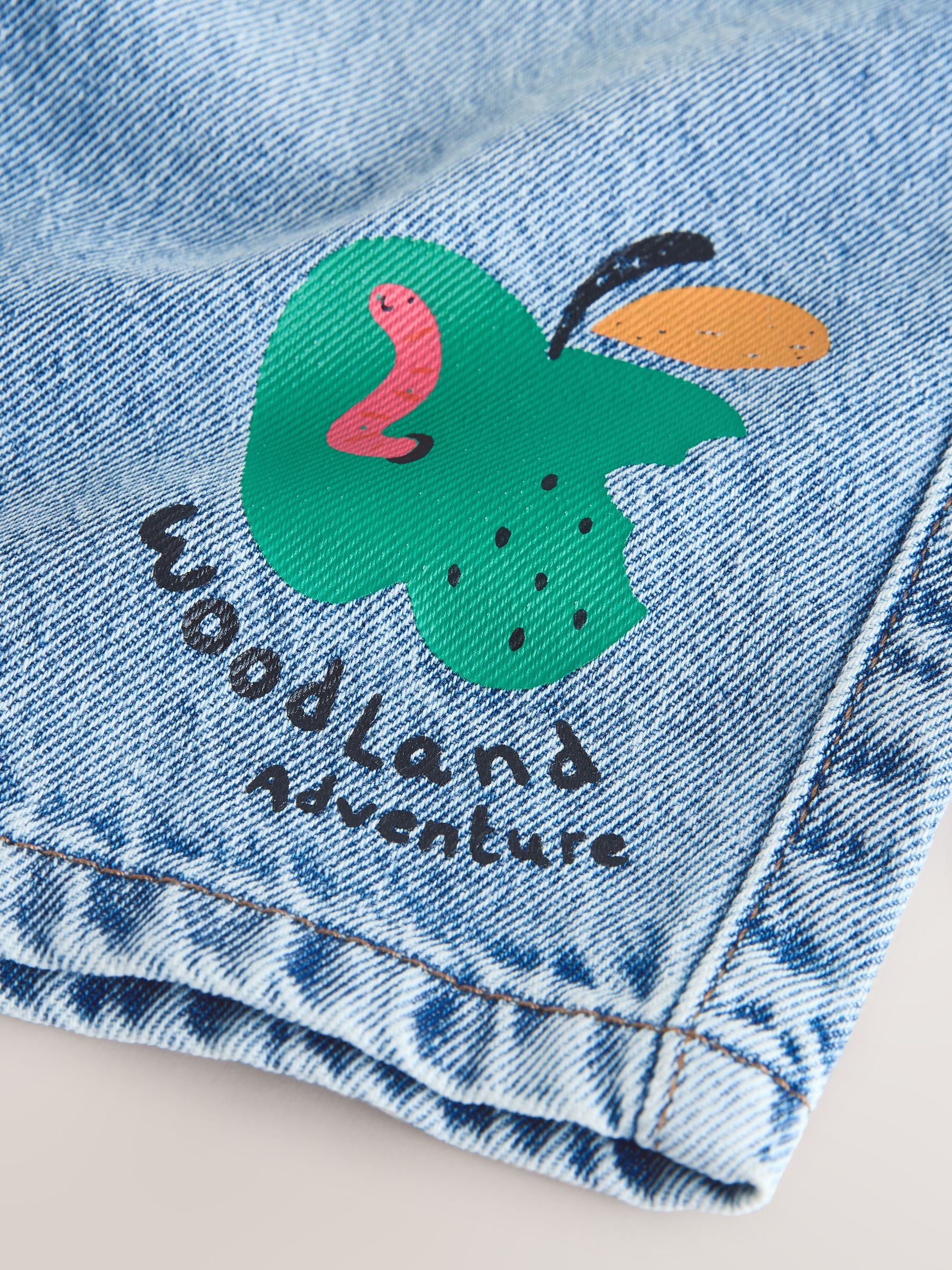 Buy Mid Blue Woodland Character Wide Fit Jeans (3mths-7yrs) from