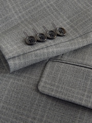 Grå - Ternet sæt med slim fit: Jakke - Billede 11 af 11