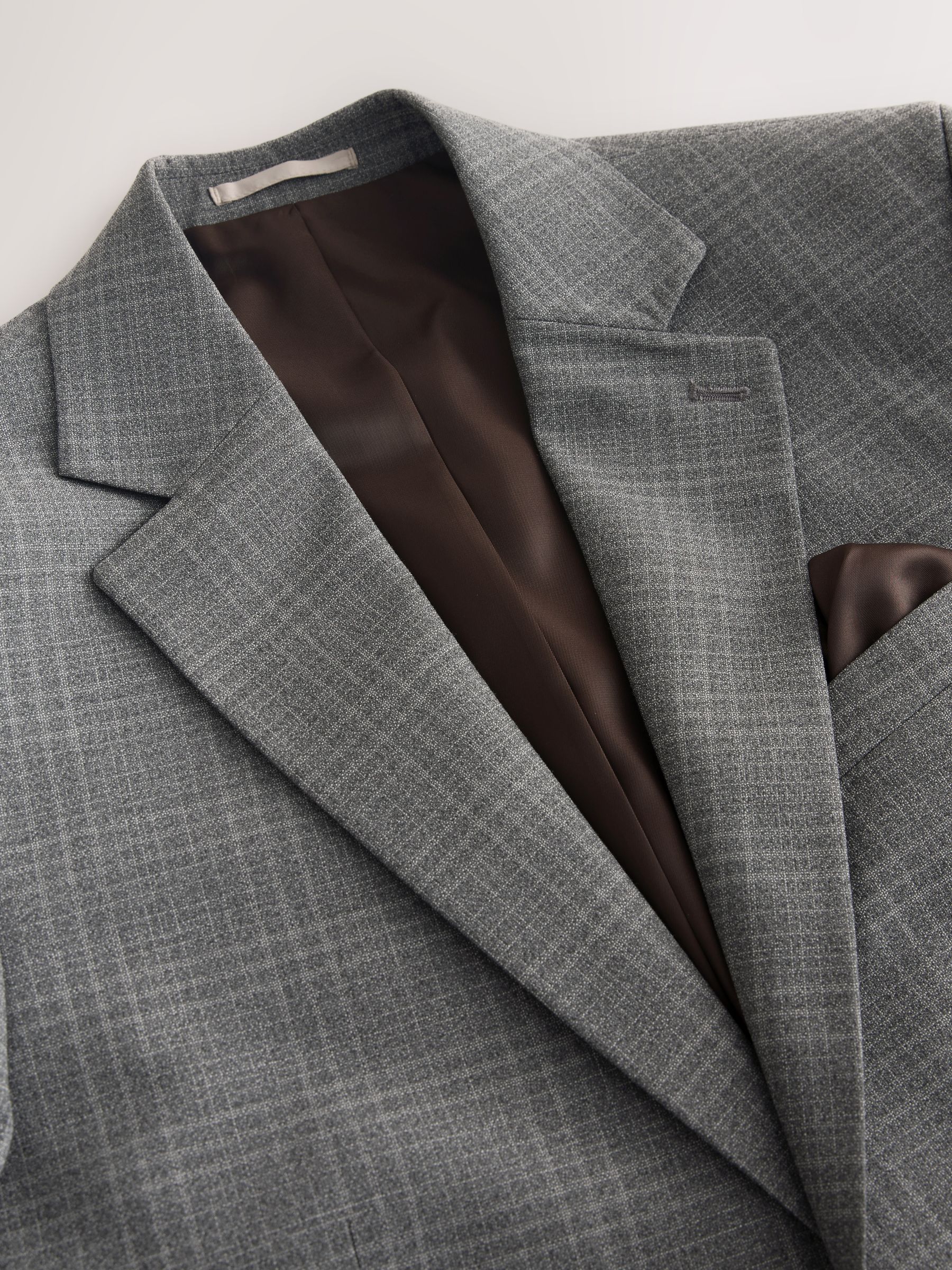Buy Grey Slim Fit Check Suit Jacket from Next USA