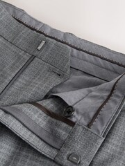 رمادي - Slim Ft Check Suit Trousers - صورة 8 من 9