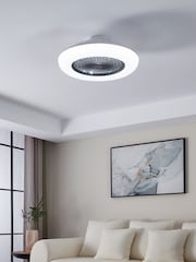Eglo White Sayulita-L Integrated LED 3 Speed Ceiling Fan - Image 1 of 5