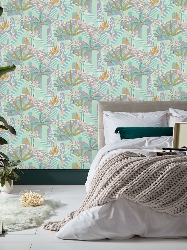 Graham & Brown Candy Envy Vacay A4 Wallpaper Sample - Image 2 of 4