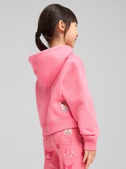 Puma Pink X Hello Kitty And Friends Relaxed Graphic Fleece Kids Hoodie - Image 2 of 4