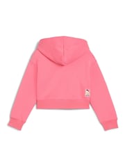 Puma Pink X Hello Kitty And Friends Relaxed Graphic Fleece Kids Hoodie - Image 4 of 4