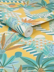 Graham & Brown Citron Envy Vacay A4 Wallpaper Sample - Image 3 of 3