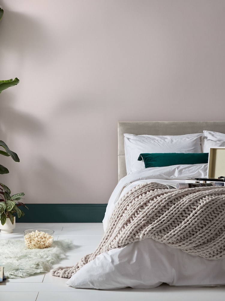 Graham & Brown Peachy Envy Stitch Please A4 Wallpaper Sample - Image 1 of 3