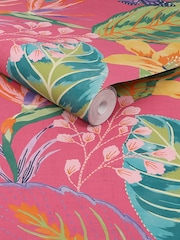 Graham & Brown Hot Pink Envy Eden A4 Wallpaper Sample - Image 3 of 4