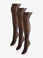 Wolford Black Satin Touch 20 Tights Set - Image 1 of 4
