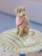 Cath Kidston Blue Spot Dog Trinket Jar - Image 3 of 5