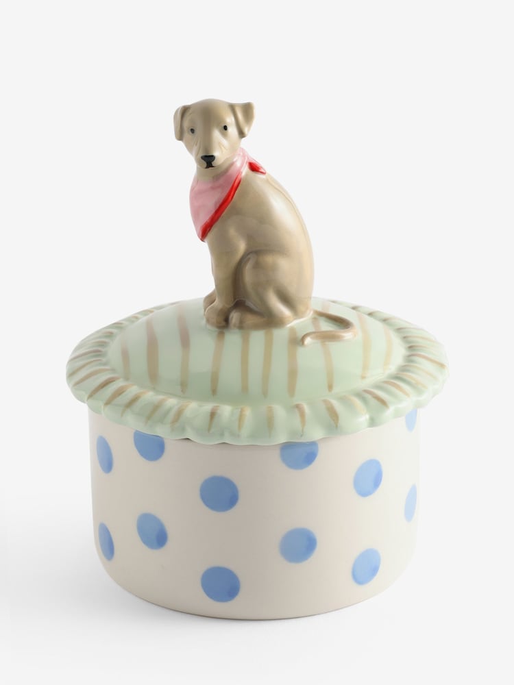 Cath Kidston Blue Spot Dog Trinket Jar - Image 5 of 5