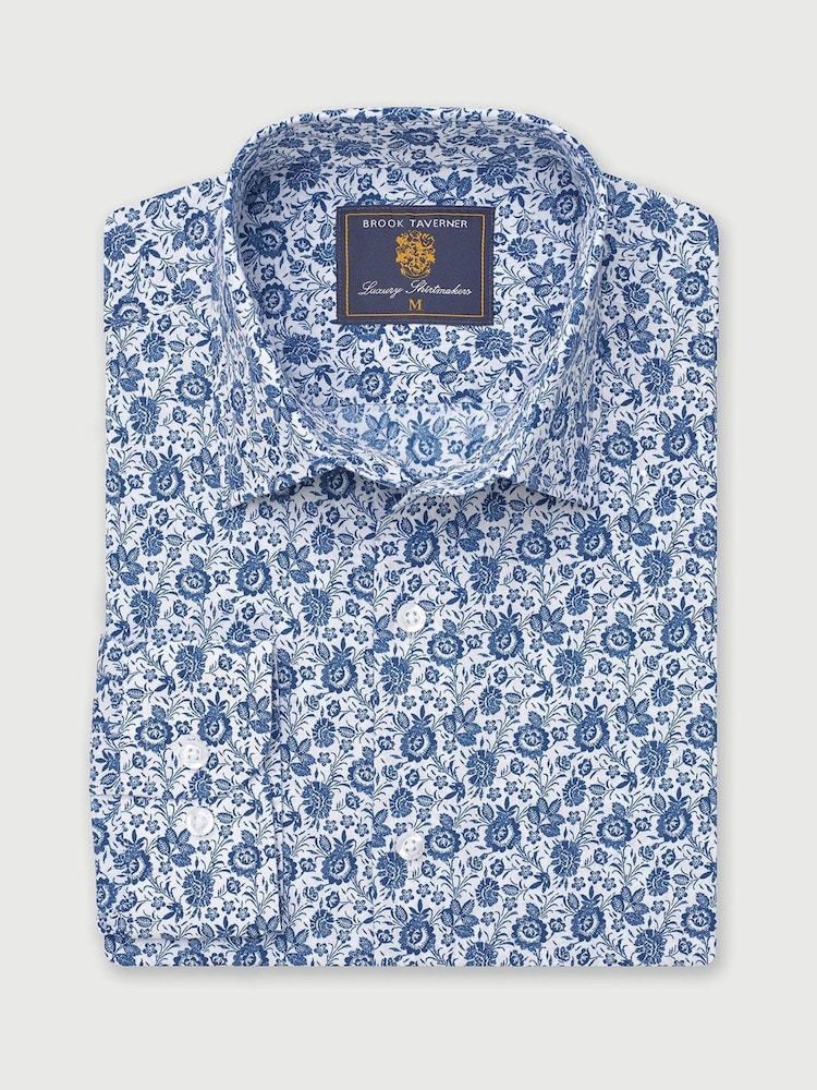 Brook Taverner Floral Print 100% Cotton Shirt - Imagen 2 de 4