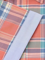Brook Taverner Pink Check Slub 100% Cotton Shirt - Image 4 of 4