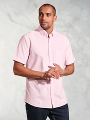 Brook Taverner Pink 100% Cotton Oxford Shirt - Image 1 of 4