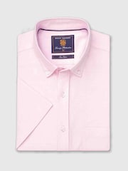 Brook Taverner Pink 100% Cotton Oxford Shirt - Image 2 of 4