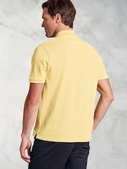 Brook Taverner Yellow Cotton Pique 100% Cotton Polo Shirt - Image 2 of 5