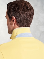 Brook Taverner Yellow Cotton Pique 100% Cotton Polo Shirt - Image 5 of 5