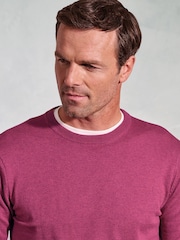 Brook Taverner Red Crew Neck Jumper - Image 3 of 3