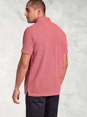 Brook Taverner Garment Dye Pique 100% Cotton Polo Shirt - Image 2 of 3